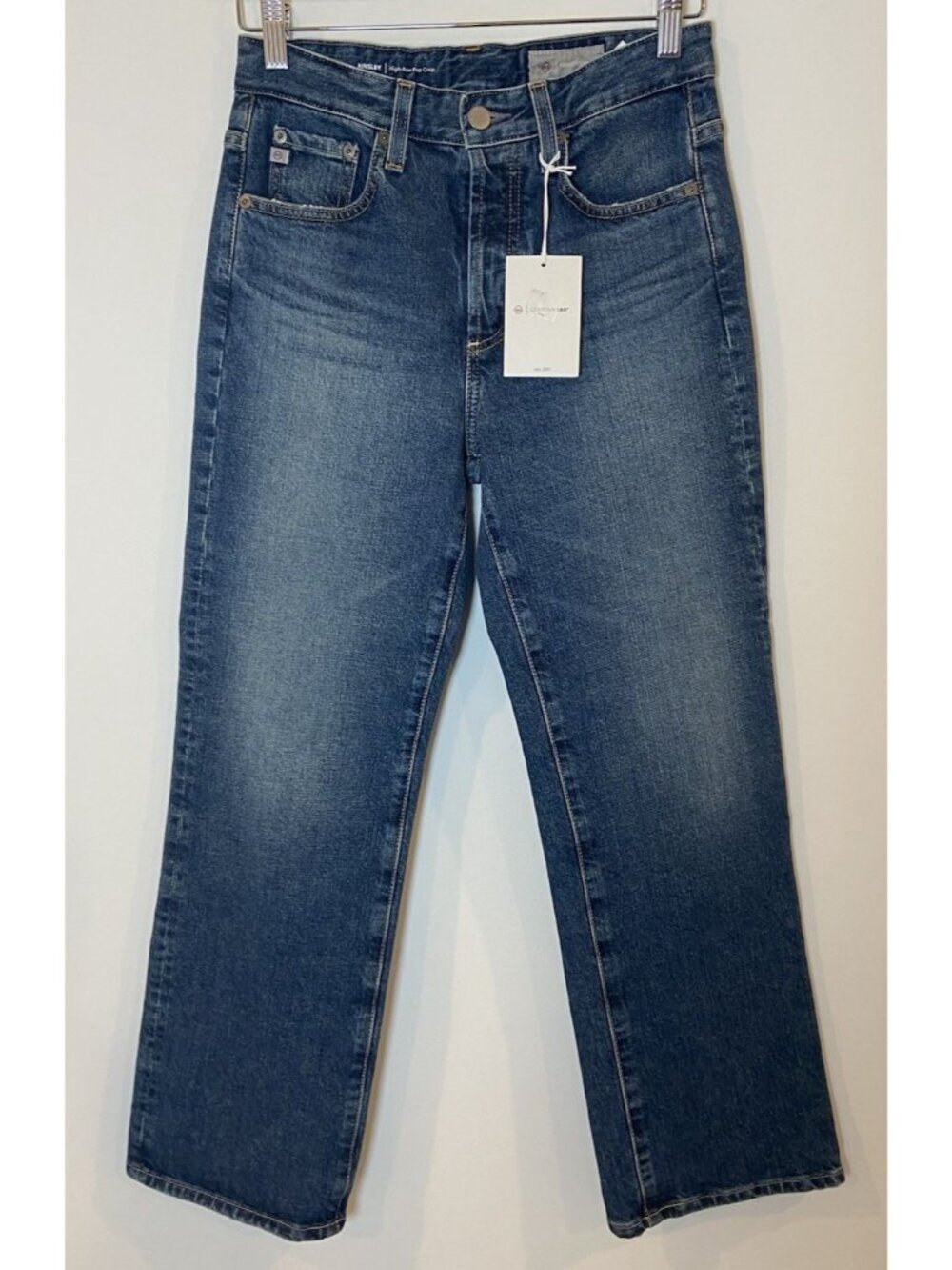 NWT AG Adriano Goldschmeid Jeans Contour 360 Kinsley Pop Crop 26 New